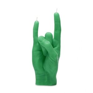 Candlehand You Rock Candle in Green/Color Green/NWT